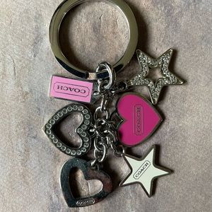 Coach mixed charms keychain
